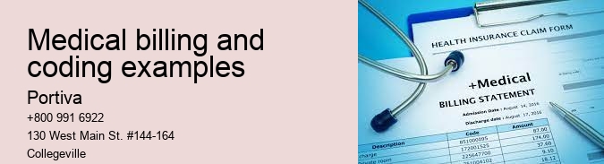 medical billing and coding examples