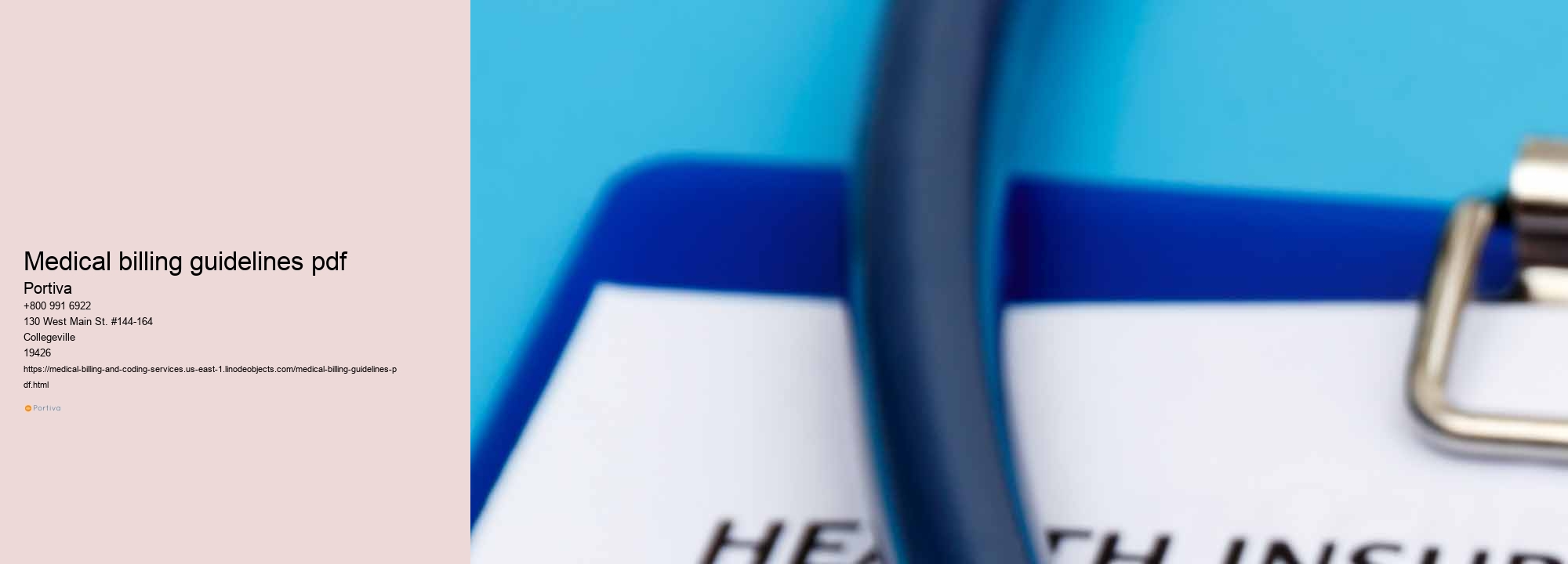 medical billing guidelines pdf